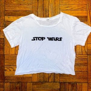 Garage “Stop Wars” ( Star Wars) white tee
